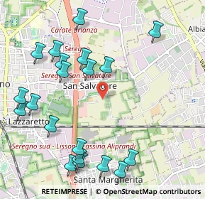 Mappa Via Sole delle Alpi, 20831 Seregno MB, Italia (1.246)