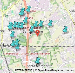 Mappa Via Sole delle Alpi, 20831 Seregno MB, Italia (1.1425)