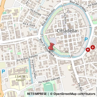 Mappa Riva IV Novembre, 21, 35013 Cittadella, Padova (Veneto)