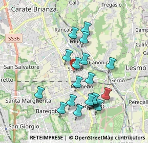 Mappa SOVICO Terruzzi, 20845 Sovico MB, Italia (1.754)