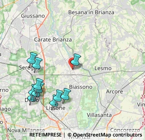 Mappa SOVICO Terruzzi, 20845 Sovico MB, Italia (4.35727)