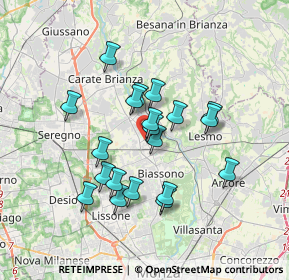 Mappa SOVICO Terruzzi, 20845 Sovico MB, Italia (2.9515)