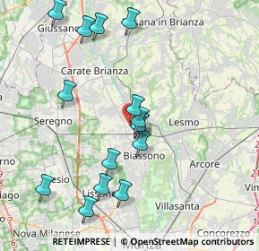 Mappa SOVICO Terruzzi, 20845 Sovico MB, Italia (3.95267)