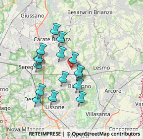 Mappa SOVICO Terruzzi, 20845 Sovico MB, Italia (3.15313)