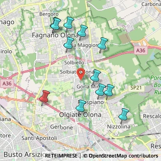 Mappa Via Giuseppe Mazzini, 21058 Solbiate Olona VA, Italia (2.10417)