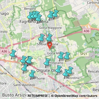 Mappa Via Giuseppe Mazzini, 21058 Solbiate Olona VA, Italia (2.3795)