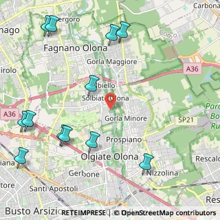 Mappa Via Giuseppe Mazzini, 21058 Solbiate Olona VA, Italia (2.86)