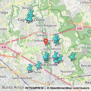 Mappa Via Giuseppe Mazzini, 21058 Solbiate Olona VA, Italia (2.10769)