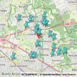 Mappa Via Giuseppe Mazzini, 21058 Solbiate Olona VA, Italia (1.922)
