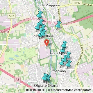 Mappa Via Giuseppe Mazzini, 21058 Solbiate Olona VA, Italia (1.055)