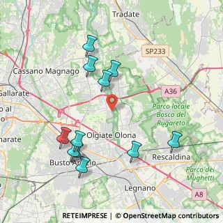 Mappa Via Giuseppe Mazzini, 21058 Solbiate Olona VA, Italia (4.21455)