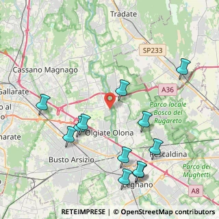Mappa Via Giuseppe Mazzini, 21058 Solbiate Olona VA, Italia (4.58167)