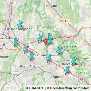 Mappa Via Giuseppe Mazzini, 21058 Solbiate Olona VA, Italia (3.84727)