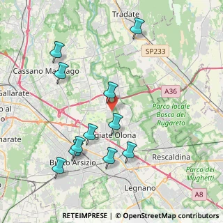 Mappa Via Giuseppe Mazzini, 21058 Solbiate Olona VA, Italia (4.24818)