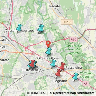 Mappa Via Giuseppe Mazzini, 21058 Solbiate Olona VA, Italia (4.60417)