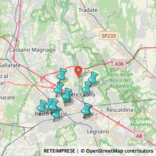 Mappa Via Giuseppe Mazzini, 21058 Solbiate Olona VA, Italia (3.88833)