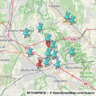Mappa Via Giuseppe Mazzini, 21058 Solbiate Olona VA, Italia (3.42385)