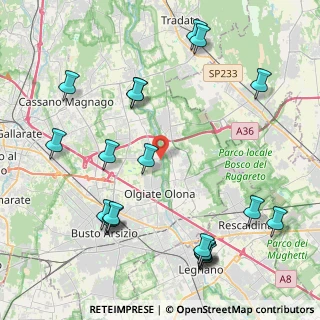 Mappa Via Giuseppe Mazzini, 21058 Solbiate Olona VA, Italia (5.1995)