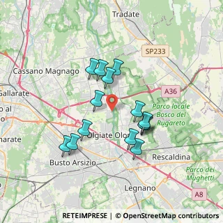 Mappa Via Giuseppe Mazzini, 21058 Solbiate Olona VA, Italia (3.01071)