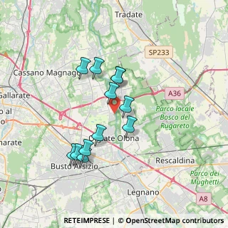 Mappa Via Giuseppe Mazzini, 21058 Solbiate Olona VA, Italia (2.99667)