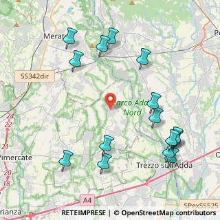Mappa Via Guglielmo Marconi, 20040 Cornate D'adda MB, Italia (4.91333)