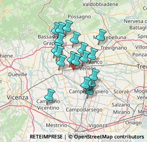 Mappa SP 52, 35018 San Martino di Lupari PD, Italia (10.0135)