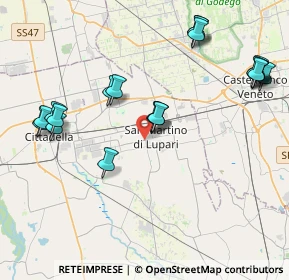 Mappa SP 52, 35018 San Martino di Lupari PD, Italia (4.568)