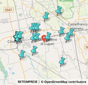 Mappa SP 52, 35018 San Martino di Lupari PD, Italia (3.7535)