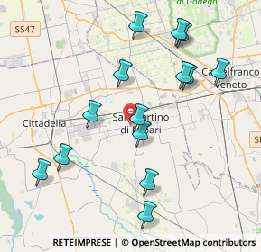 Mappa SP 52, 35018 San Martino di Lupari PD, Italia (4.11643)