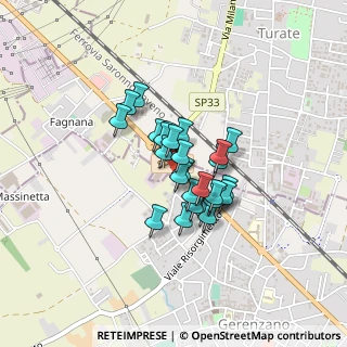 Mappa Via Monte Rosa angolo, 21040 Gerenzano VA, Italia (0.26667)