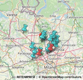 Mappa Via Longoni, 20825 Cogliate MB, Italia (9.277)