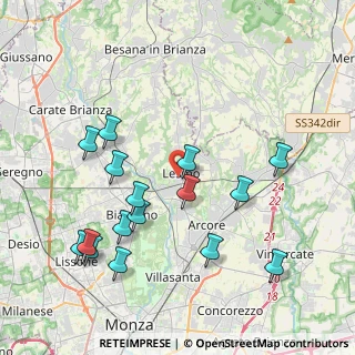 Mappa Via Donna Rosa, 20855 Lesmo MB, Italia (4.26813)