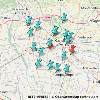 Mappa Via Strozzi, 35018 San Martino di Lupari PD, Italia (6.83611)