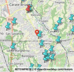 Mappa Vicolo III del Partigiano, 20845 Sovico MB, Italia (2.7265)