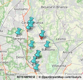 Mappa Vicolo III del Partigiano, 20845 Sovico MB, Italia (3.42545)