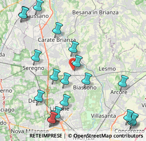 Mappa Vicolo III del Partigiano, 20845 Sovico MB, Italia (5.243)