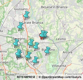 Mappa Vicolo III del Partigiano, 20845 Sovico MB, Italia (3.71917)