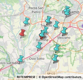 Mappa 24044 Verdellino BG, Italia (3.55353)