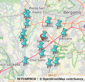 Mappa 24044 Verdellino BG, Italia (3.74688)