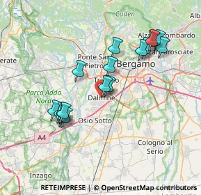 Mappa 24044 Verdellino BG, Italia (7.04529)