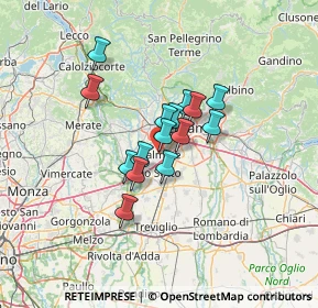 Mappa Viale G. Marconi, 24044 Verdellino BG, Italia (8.71667)