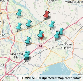 Mappa Via Olimpia, 31050 Monastier di Treviso TV, Italia (7.00833)