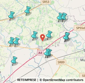 Mappa Via Olimpia, 31050 Monastier di Treviso TV, Italia (4.39077)