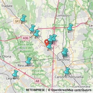 Mappa Via Beato Angelico, 21040 Gerenzano VA, Italia (3.9525)