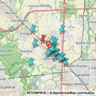 Mappa Via Beato Angelico, 21040 Gerenzano VA, Italia (1.21)