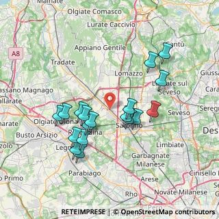 Mappa Via Beato Angelico, 21040 Gerenzano VA, Italia (6.86056)