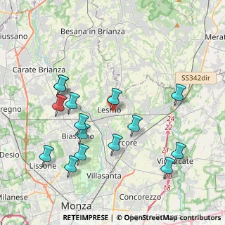 Mappa Via Vincenzo Monti, 20855 Lesmo MB, Italia (4.25933)