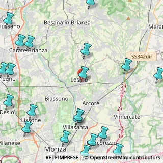 Mappa Via Vincenzo Monti, 20855 Lesmo MB, Italia (6.694)
