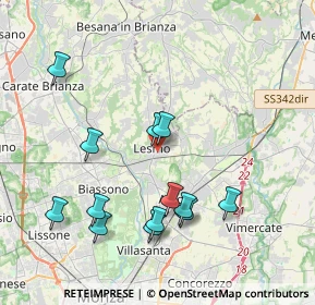 Mappa Via Vincenzo Monti, 20855 Lesmo MB, Italia (3.97615)