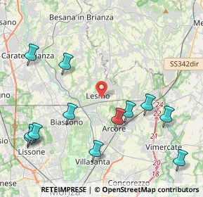 Mappa Via Vincenzo Monti, 20855 Lesmo MB, Italia (4.97333)
